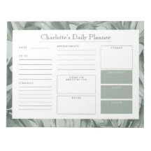 トロピカル葉カスタム葉デイリーデスクプランナー