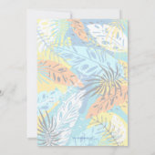 トロピカル葉クリスマスフォト シーズンカード (裏面)