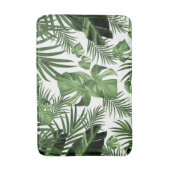 トロピカル葉ジャングルのパターン#12 (2020年版) バスマット (正面縦)