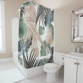 トロピカル葉ジャングルの夢#13 (紅葉) シャワーカーテン (インサイチュ)