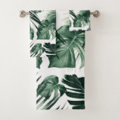 トロピカル葉ジャングルの夢#7 #tropical #decor # バスタオルセット (インサイチュ)