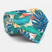 トロピカル葉ネックタイ ネクタイ (ロール)