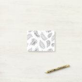 トロピカル葉パターン3 ポストイット (デスク上)