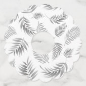 トロピカル葉パターン3 ワイングラスタグ (正面)