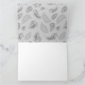 トロピカル葉パターン5 サンキューカード (内部)