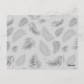 トロピカル葉パターン5 ポストカード (裏面)