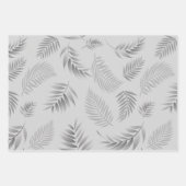 トロピカル葉パターン5 ラッピングペーパーシート (正面2)