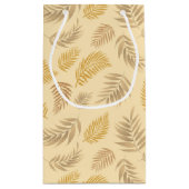 トロピカル葉パターン6 スモールペーパーバッグ (裏面)