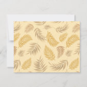 トロピカル葉パターン6 ノートカード (裏面)