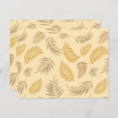 トロピカル葉パターン6 ノートカード (正面/裏面)