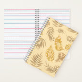 トロピカル葉パターン6 ノートブック (内側)