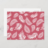 トロピカル葉パターン8 シーズンポストカード (正面/裏面)