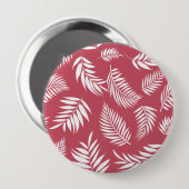 トロピカル葉パターン8 缶バッジ (正面&裏面)