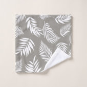 トロピカル葉パターン9 バスタオルセット (ウォッシュタオル)