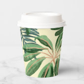 トロピカル葉パーティー紙カップ 紙コップ (正面)