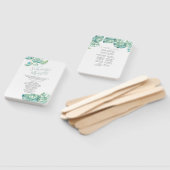 トロピカル葉パームウォーター結婚カラー ハンドファン (組立なし)