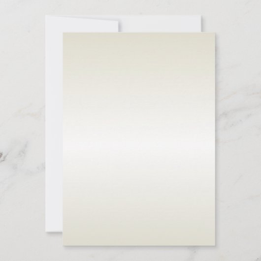 トロピカル葉パームススクリプト結婚の夏 招待状 (裏面)