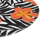 トロピカル葉パームスタイル、ヴィンテージアップリケ。 カッティングボード (角)