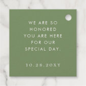 トロピカル葉パームス実在アイラ結婚ンのホイル フェイバータグ (裏面)