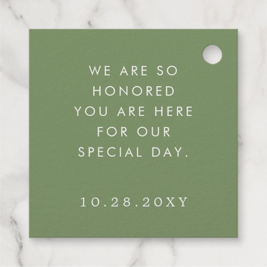 トロピカル葉パームス実在アイラ結婚ンのホイル フェイバータグ (裏面)