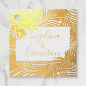 トロピカル葉パームス実在アイラ結婚ンのホイル フェイバータグ (正面)