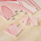 トロピカル葉パームハワイアンスタイリッシュパターン。 ジグソーパズル (側面)