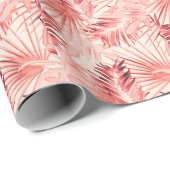 トロピカル葉パームハワイアンスタイリッシュパターン。 ラッピングペーパー (ロールコーナー)