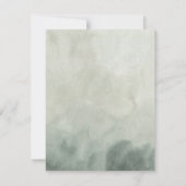 トロピカル葉パーム結婚の写真データを保存 招待状 (裏面)