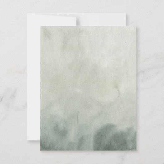 トロピカル葉パーム結婚の写真データを保存 招待状 (裏面)