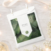 トロピカル葉パーム結婚グリーンズ フェイバーバッグ (クリップ留めされた状態)