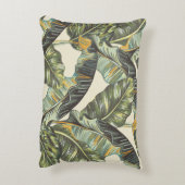 トロピカル葉パーム、ジャングルリーフシームレスビンタグ アクセントクッション (裏面(縦))