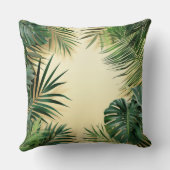 トロピカル葉フレーム クッション (裏面)