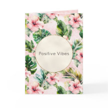 トロピカル葉フローラピンクハイビスカス