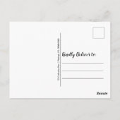 トロピカル葉フローラブライダルシャワー ポストカード (裏面)