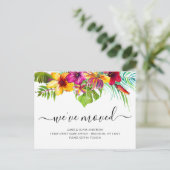 トロピカル葉フローラ引っ越しましたニューホームムービング 案内ポストカード (スタンド正面)