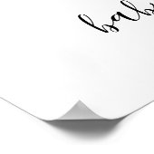 トロピカル葉ベイビーシャワー歓迎ポスター ポスター (角)