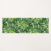 トロピカル葉モンステラヨガマットリラックス-  ヨガマット (正面(横))