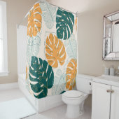 トロピカル葉ヴィンテージジャングルシール シャワーカーテン (インサイチュ)