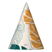 トロピカル葉ヴィンテージジャングルシール パーティーハット (左)