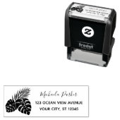 トロピカル葉差出人住所 セルフインキングスタンプ (インサイチュ)