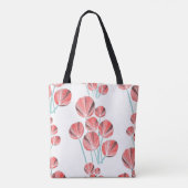 トロピカル葉:クリエイティブの手描きパターン トートバッグ (裏面)