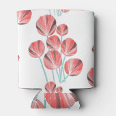 トロピカル葉:クリエイティブの手描きパターン 缶クーラー (裏面)