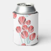 トロピカル葉:クリエイティブの手描きパターン 缶クーラー (缶裏面)