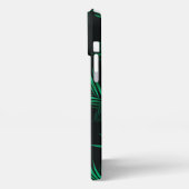 トロピカル葉iPhone 13 Pro Maxケース iPhoneケース (左側面)