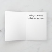 トロピカル誕生日カード カード (内部)