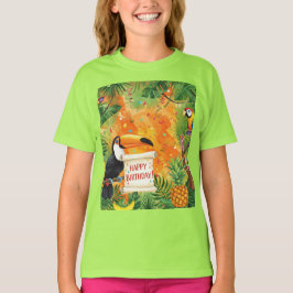 トロピカル誕生日バイナターシャアメリカ Tシャツ