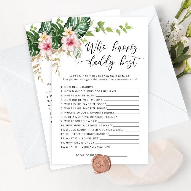 トロピカル誰がパパの赤最高のちゃんシャワーのゲームを知っている (クリエイターアップロード済み)