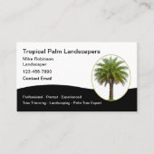 トロピカル造園サービスパームツリー 名刺 (正面)