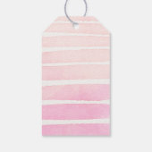 トロピカル金ゴールドアロハベビーシャワーサンキューユユーラベル ギフトタグ (裏面)