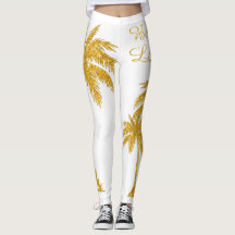 トロピカル金ゴールドグリッターパームツリービーチ恋人